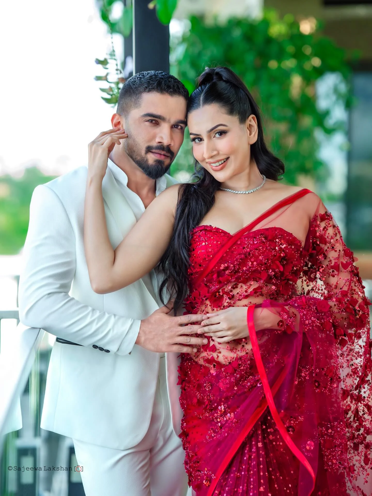 Photo by Amanda Silva on February 14, 2026. May be an image of one or more people, makeup, dress, wedding, outdoors and text.